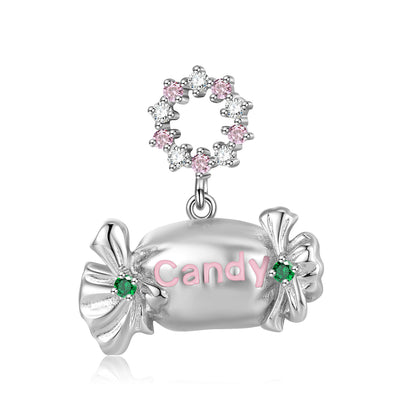 S925 Sterling Silver Candy Candy Pendant Necklace
