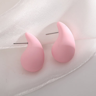 Candy Color Water Drop Earrings