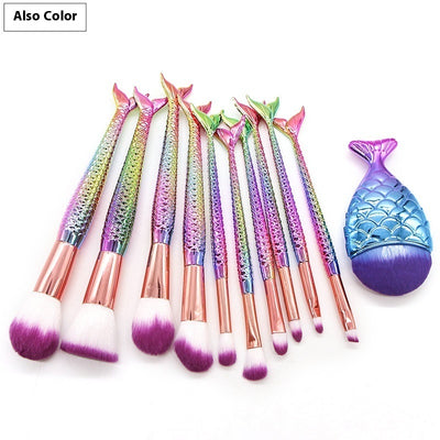 10 Mermaid Makeup Brushes Suit Beauty