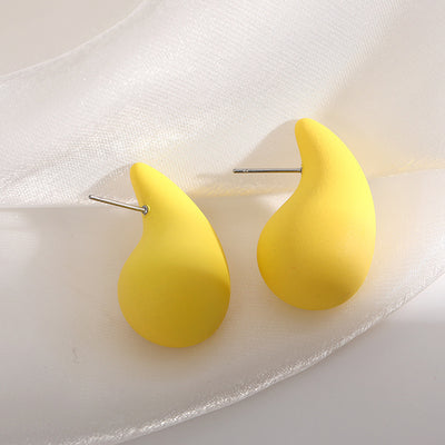 Candy Color Water Drop Earrings
