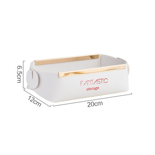 Leather Jewelry Cosmetic Storage Box For Daily Necessities