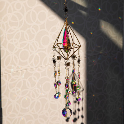 Crystal Light And Shadow Wind Chimes Sun Catcher Prism