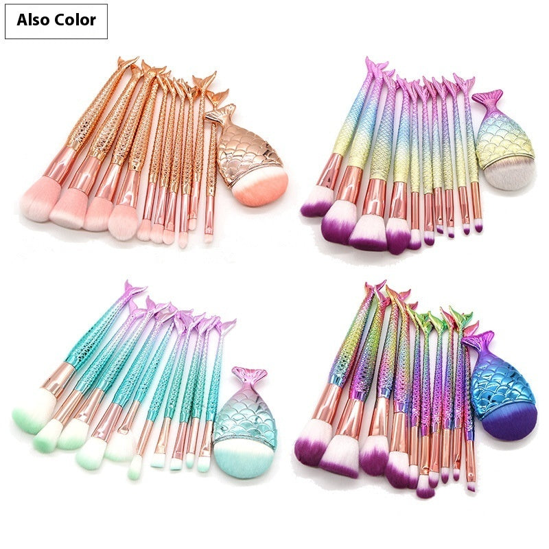 10 Mermaid Makeup Brushes Suit Beauty