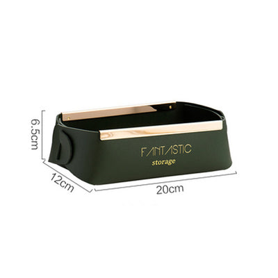 Leather Jewelry Cosmetic Storage Box For Daily Necessities