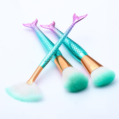 Gradient Electroplating Mermaid Makeup Brush