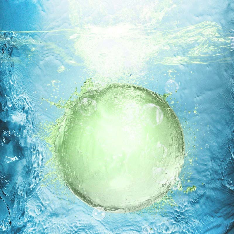 Oxygenated poly fish bait bubble bomb