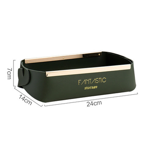 Leather Jewelry Cosmetic Storage Box For Daily Necessities