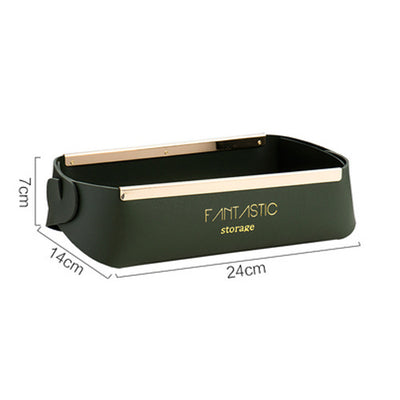 Leather Jewelry Cosmetic Storage Box For Daily Necessities