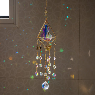 Crystal Light And Shadow Wind Chimes Sun Catcher Prism