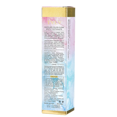 Colorful Pure White Toothpaste Pure White Tooth Stain Removal