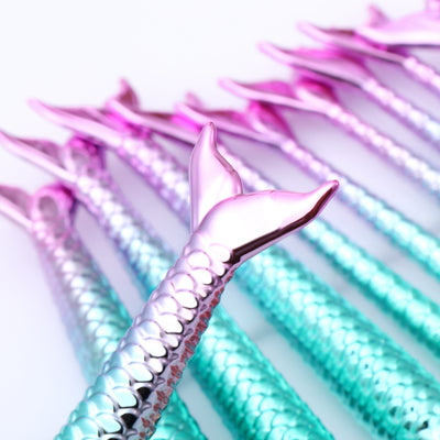 Gradient Electroplating Mermaid Makeup Brush